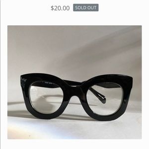 Oversized cat eye personality glasses!
